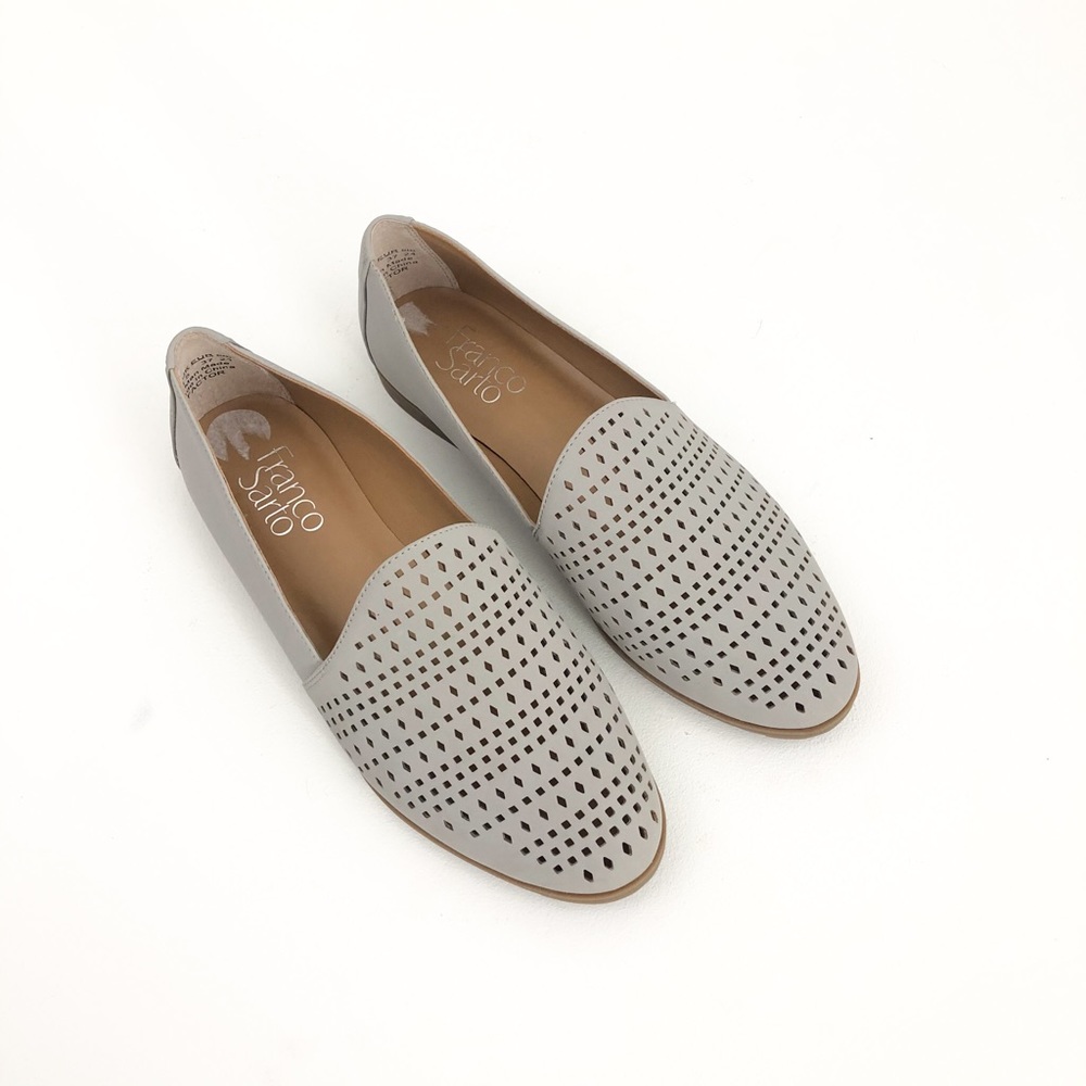 Franco Sarto Factor Grey cut out loafers size 7